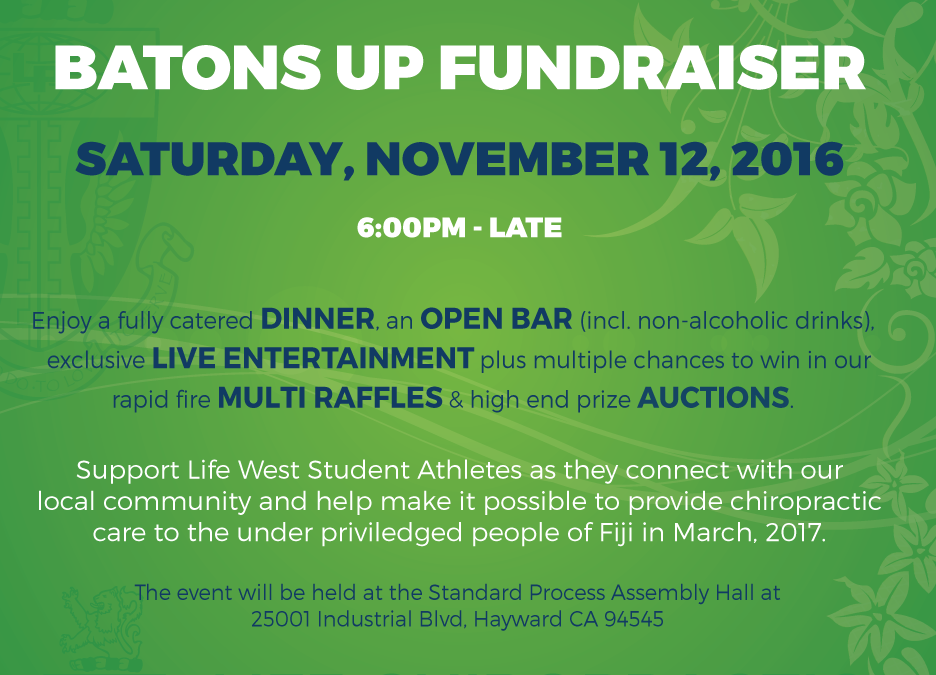 Save the Date – Batons Up Fundraiser on Saturday November 12 2016