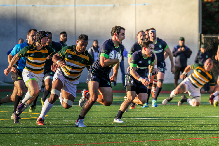Life West's Guillaume Casenave attacking the OMBAC defense. Photo: Aubrey Huey